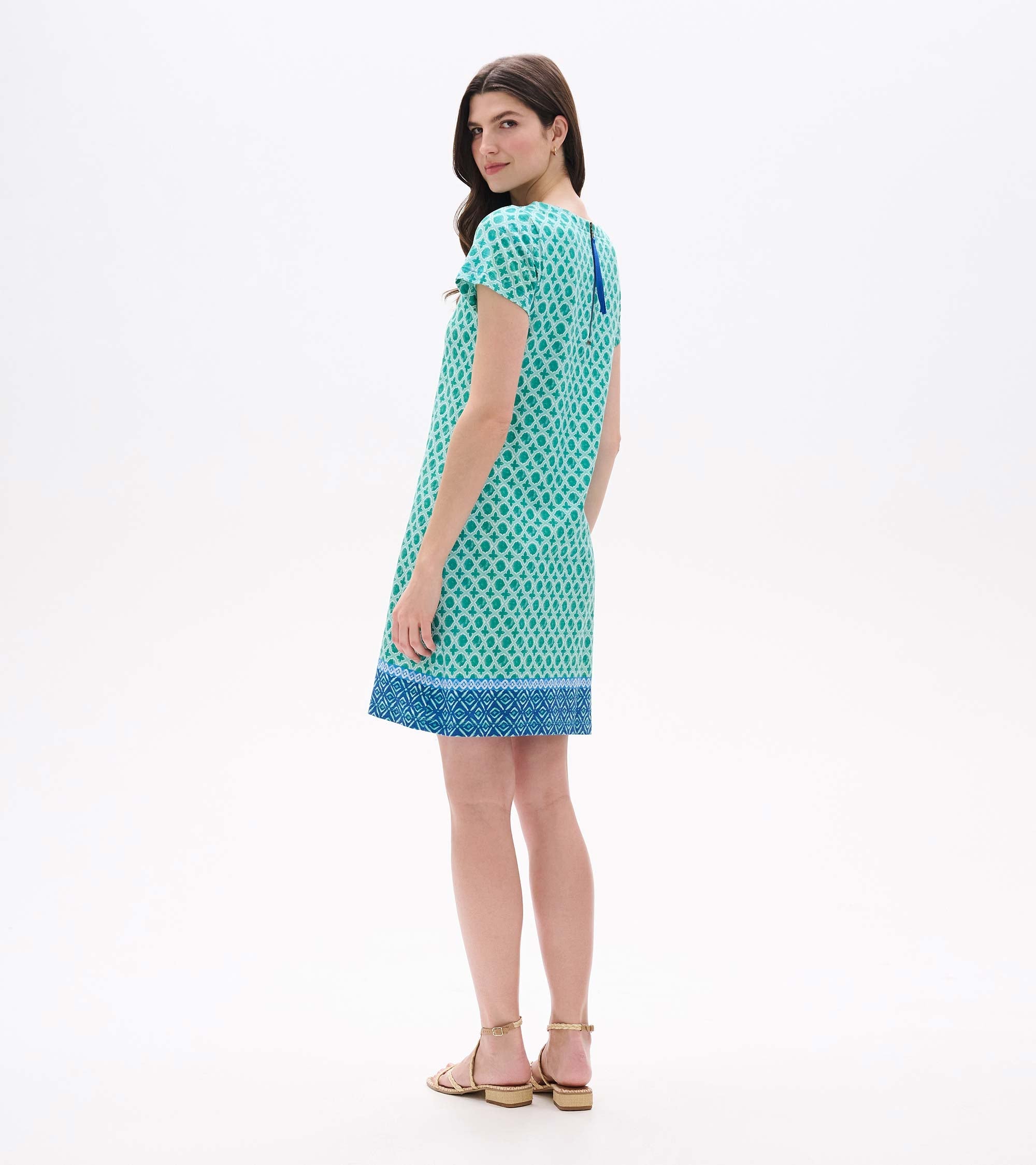 Zip-Back Tee Dress - Arcadia Medallion
