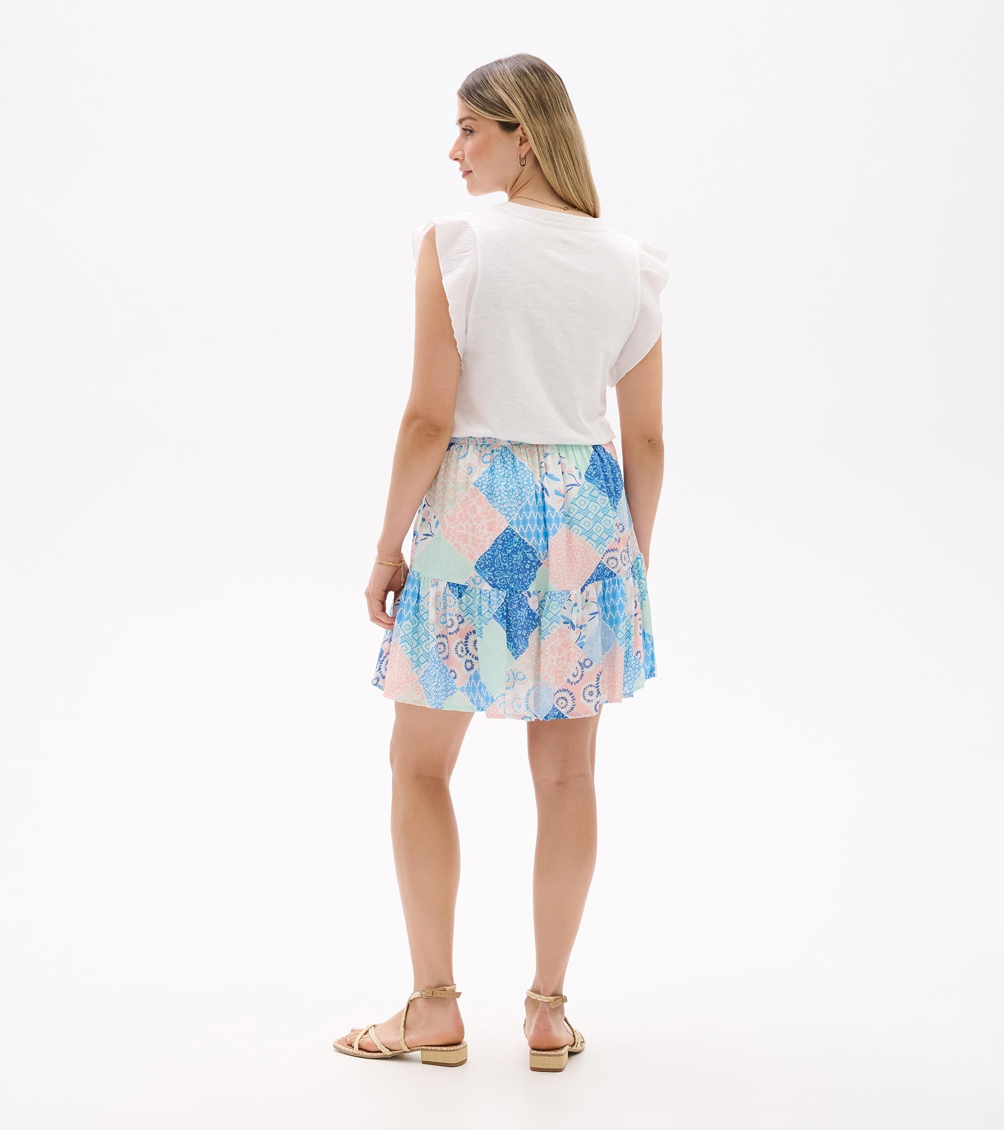 Flounce Skirt - Mix-Matched Patchwork