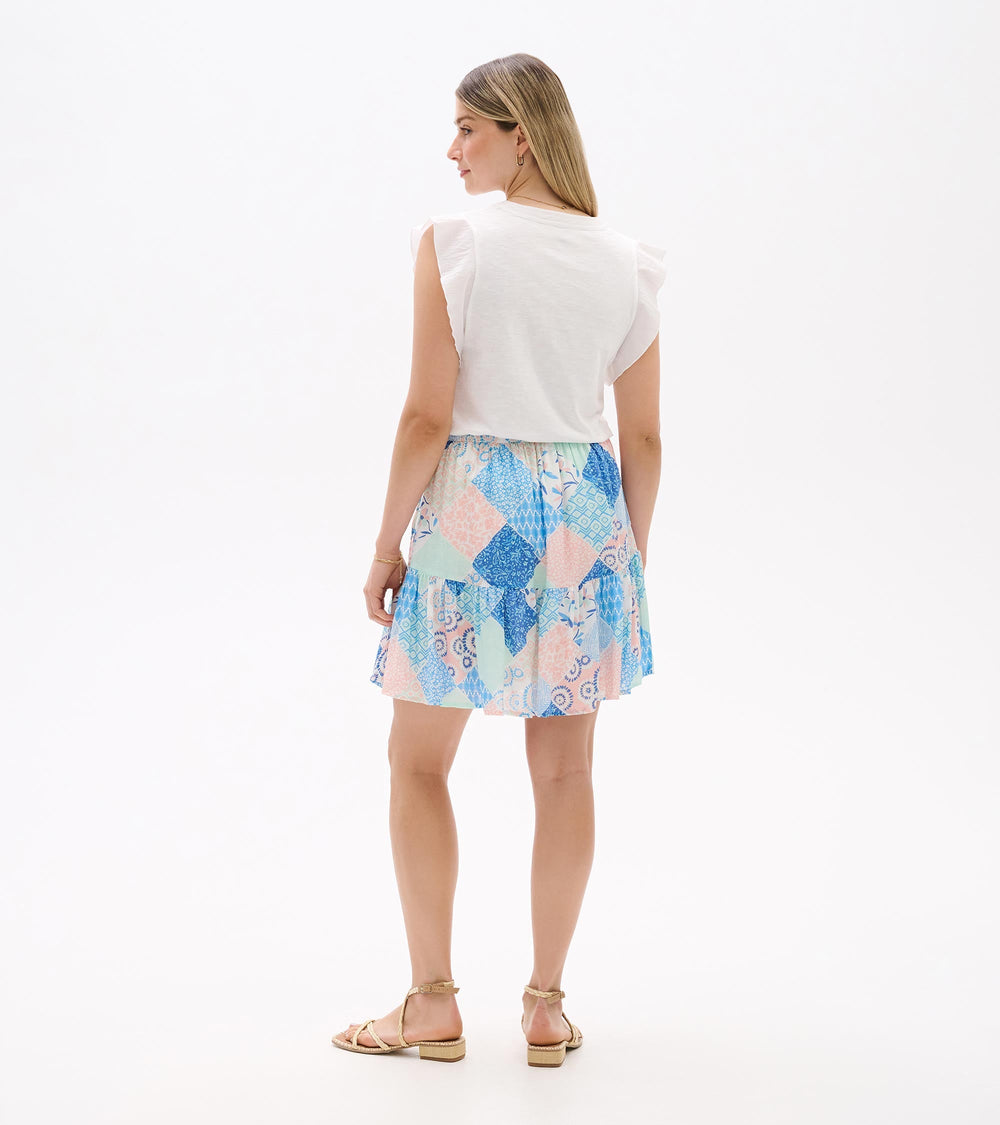 Flounce Skirt - Mix-Matched Patchwork