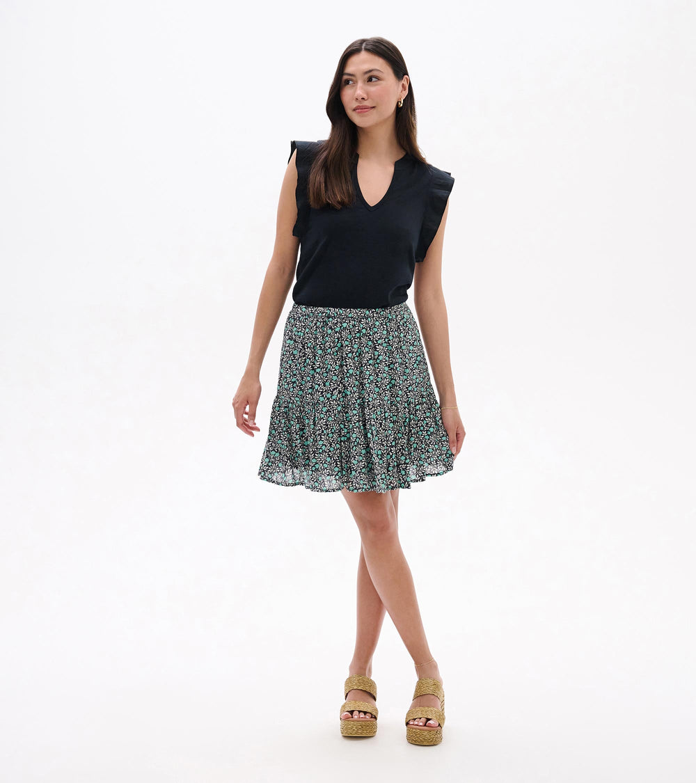 Flounce Skirt - Mini Vines