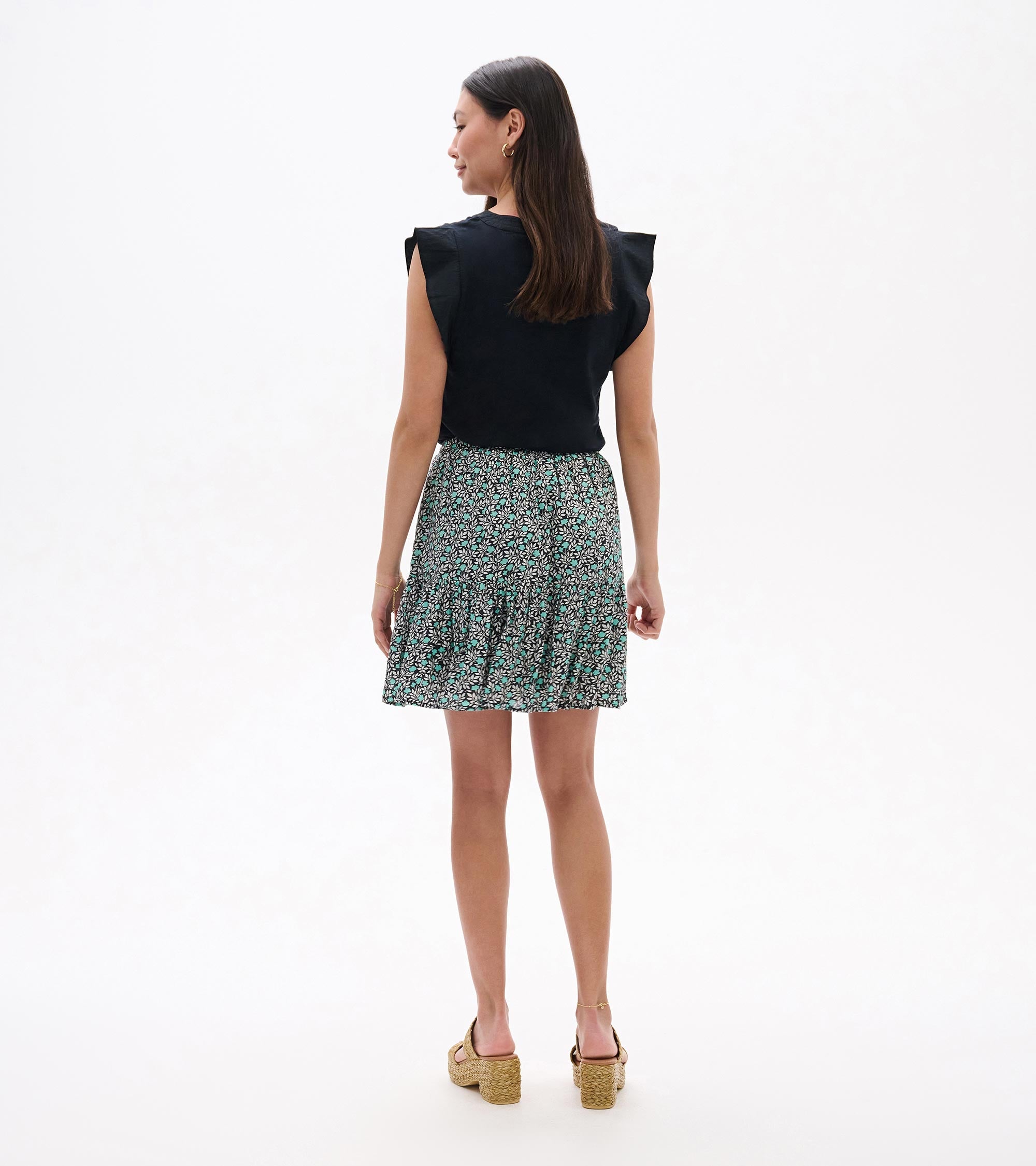 Flounce Skirt - Mini Vines