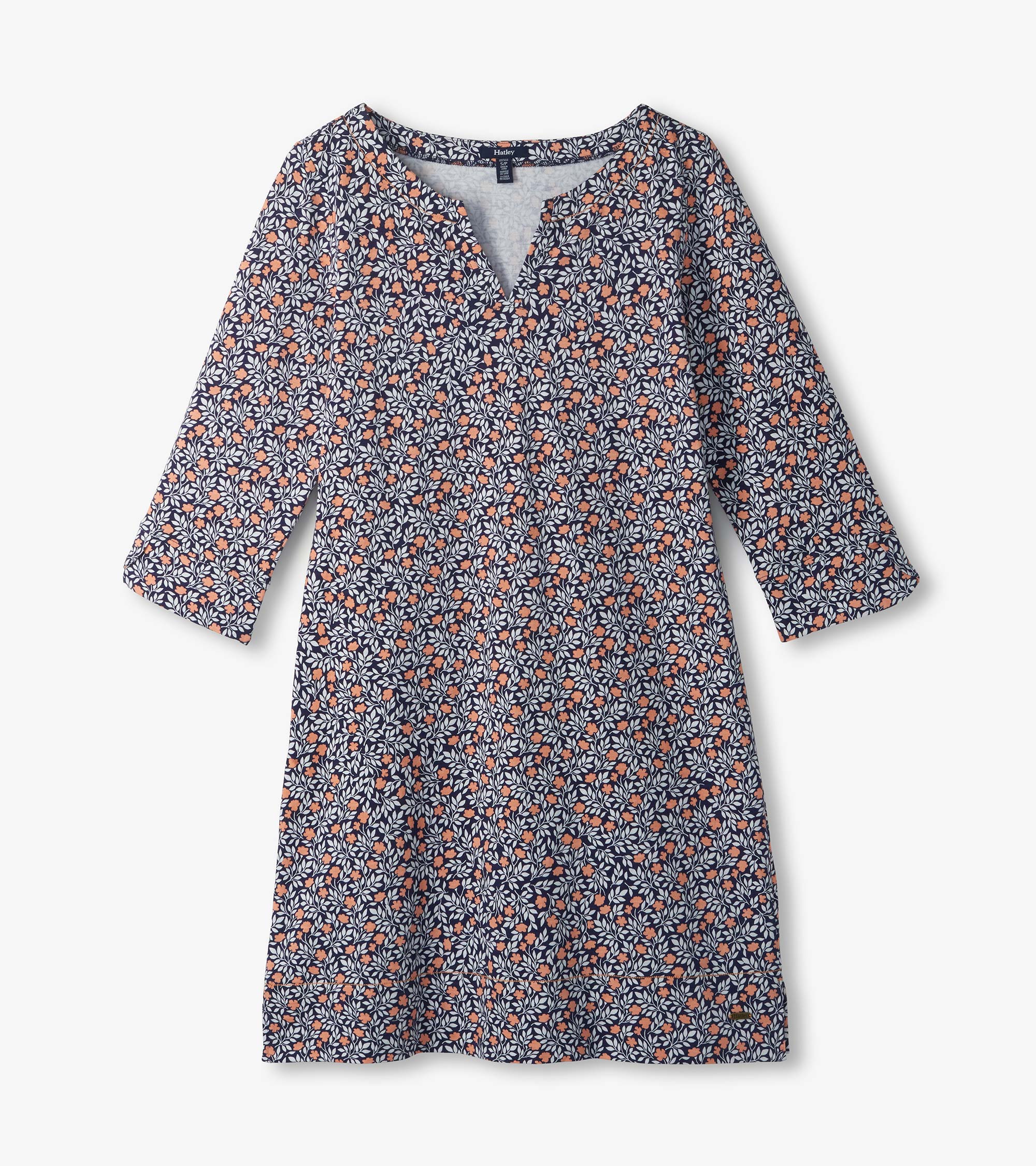 Lily Notch Neck Dress - Mini Vines