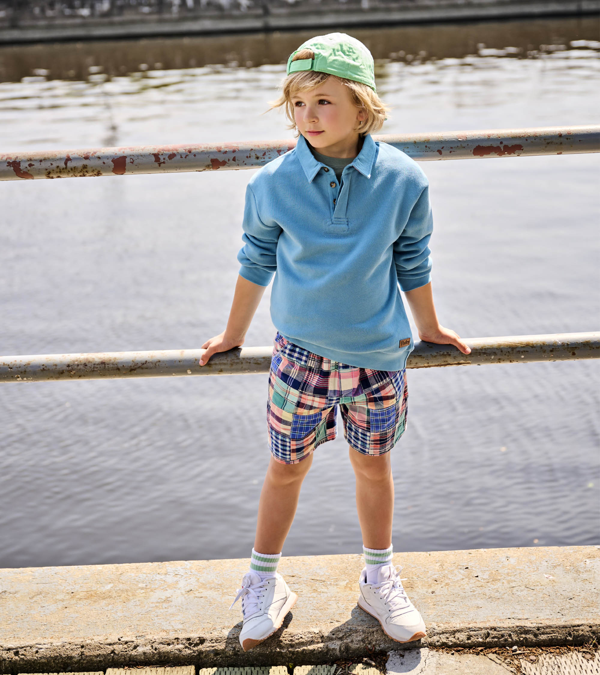 Boys Niagara Blue Rugby Sweatshirt