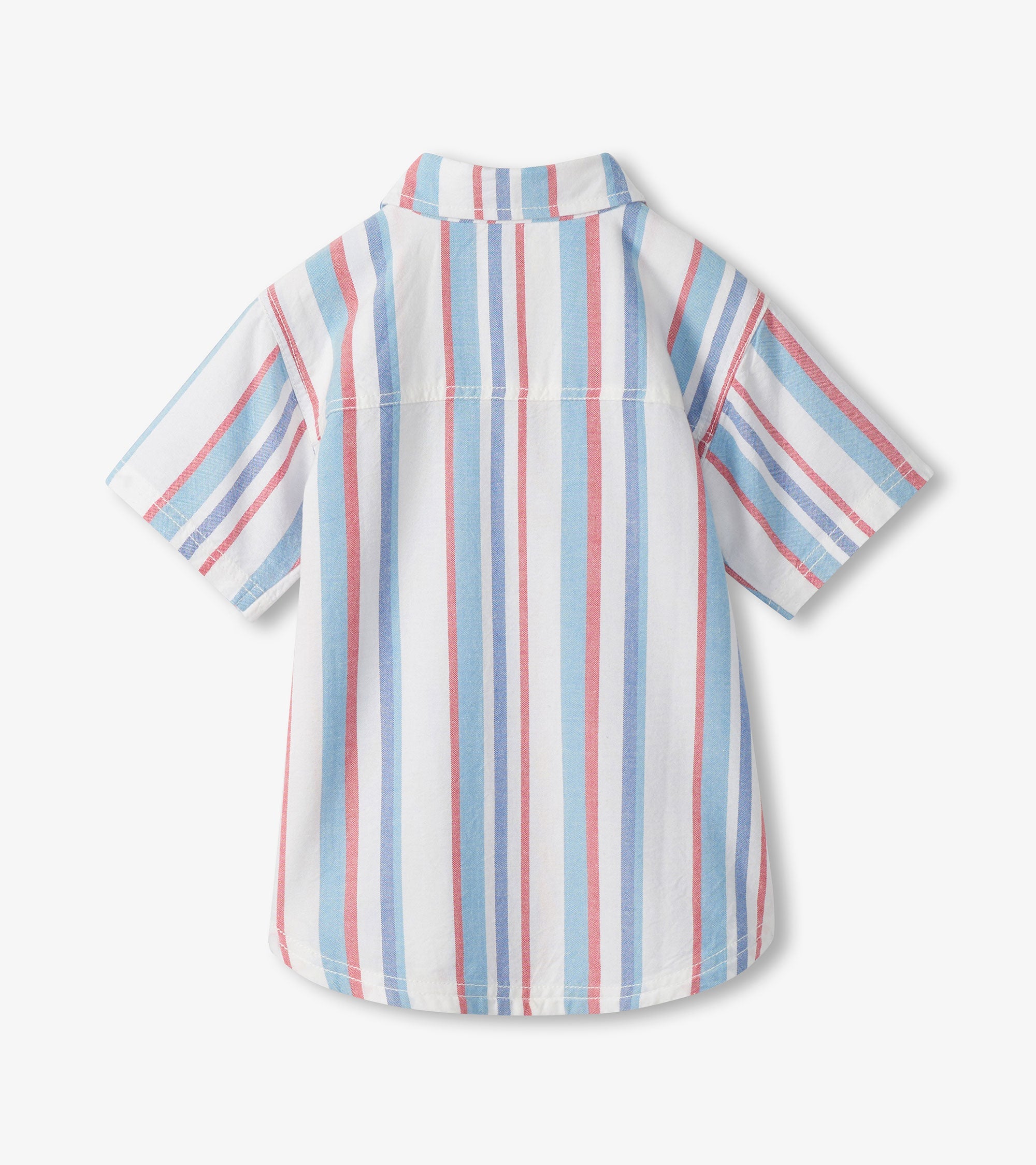 Boys Nautical Stripes Woven Button Down Shirt