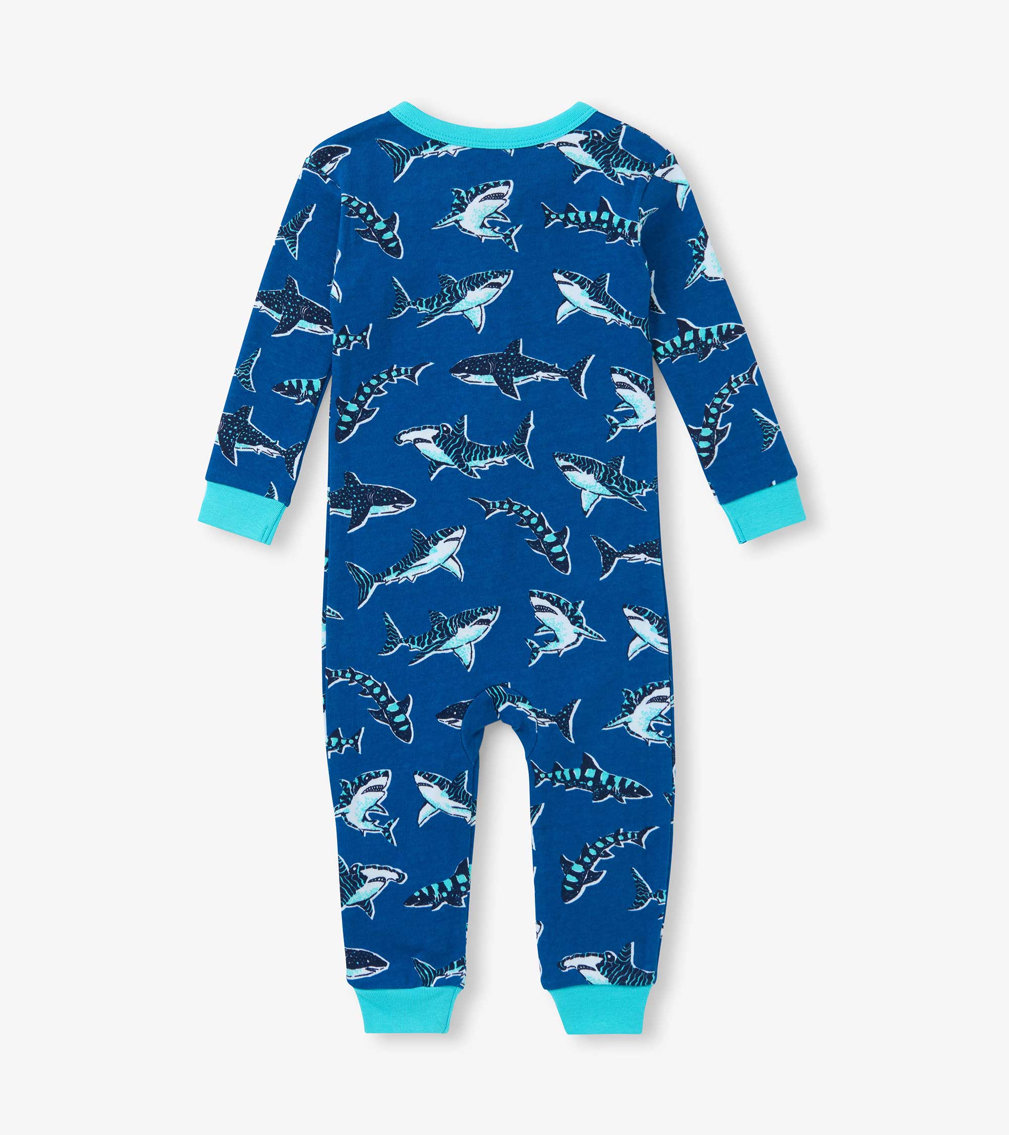 Baby Boys Patterned Sharks Cotton Sleeper