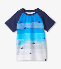 Boys Fin Stripes Raglan T-Shirt