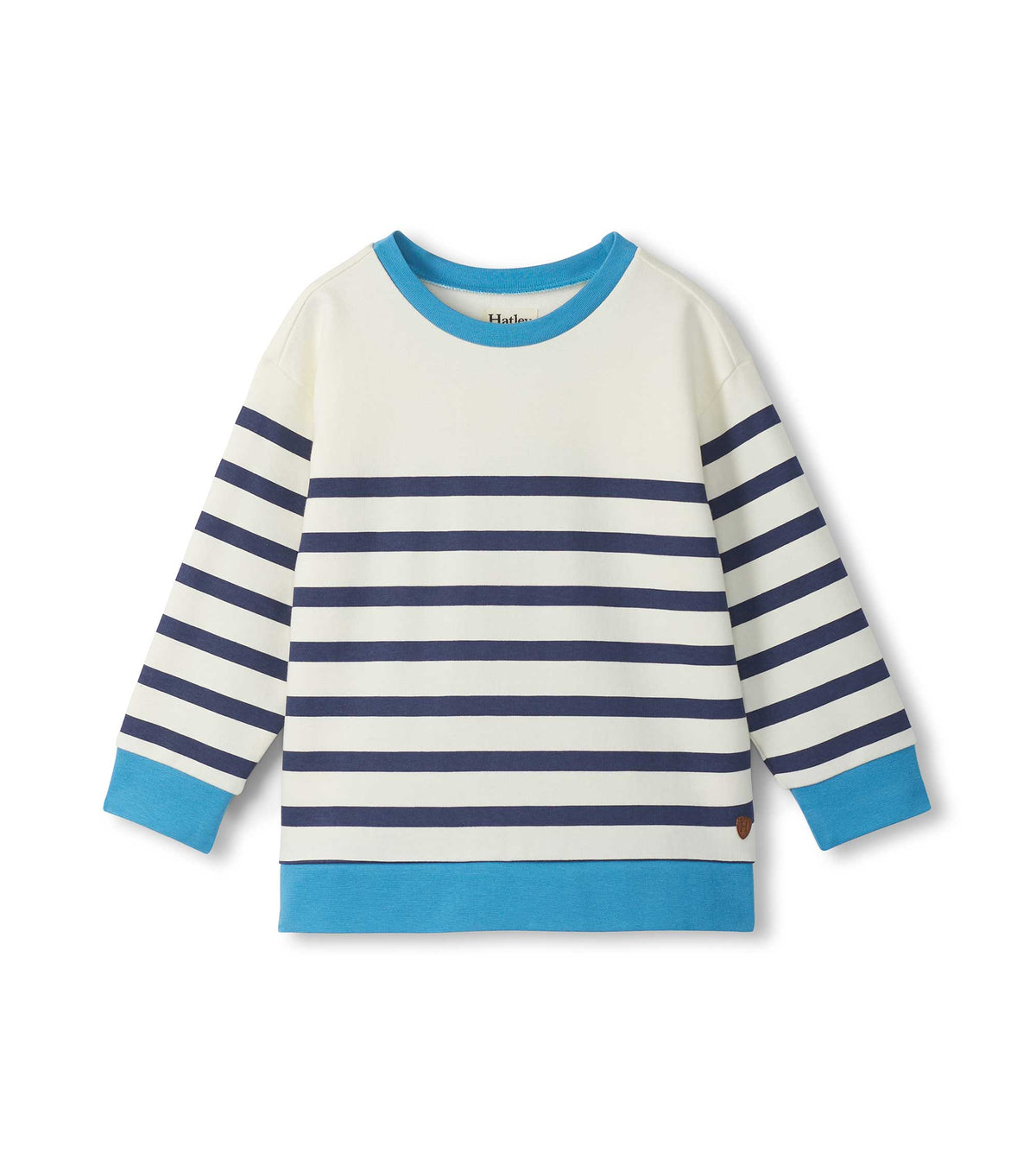 Boys Preppy Stripes Pullover Sweatshirt