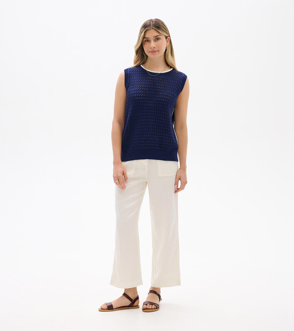 Cruz Knit Tank - Patriot Blue