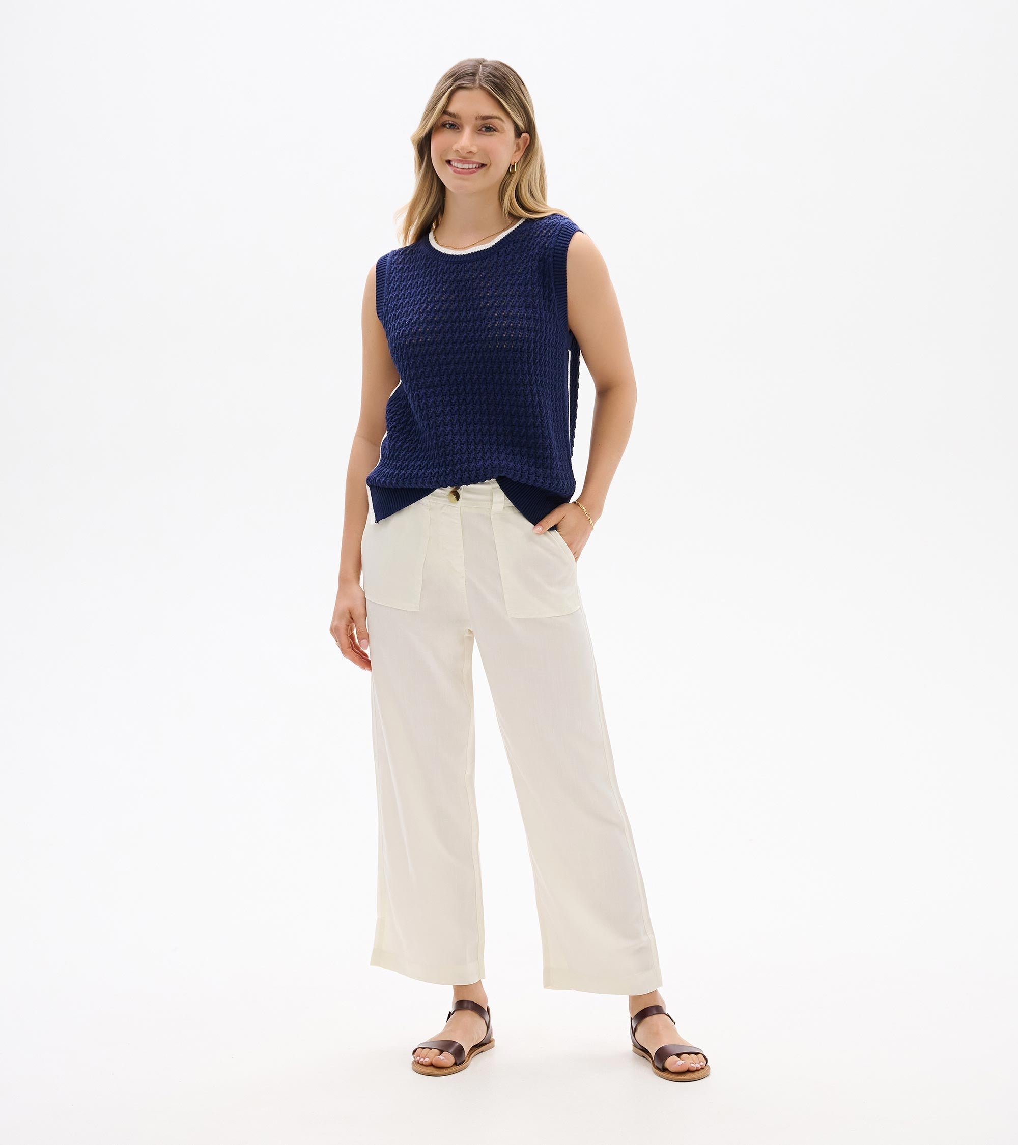 Cruz Knit Tank - Patriot Blue
