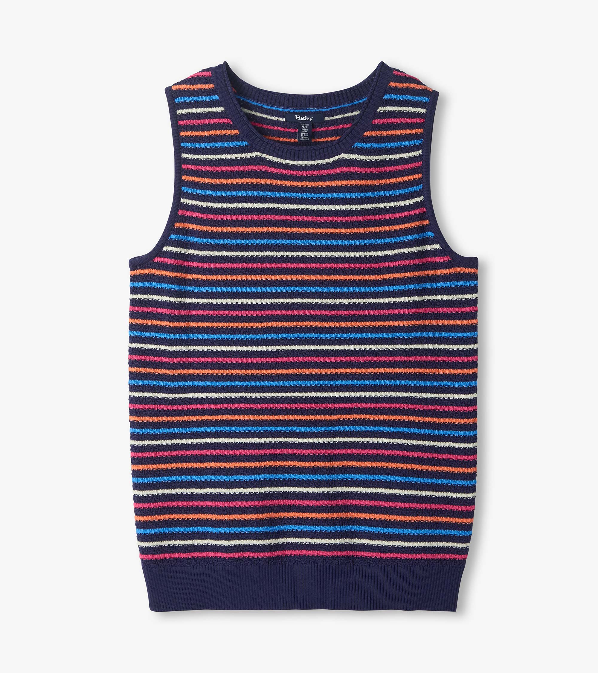 Kate Sleeveless Tank - Sorbet Stripes
