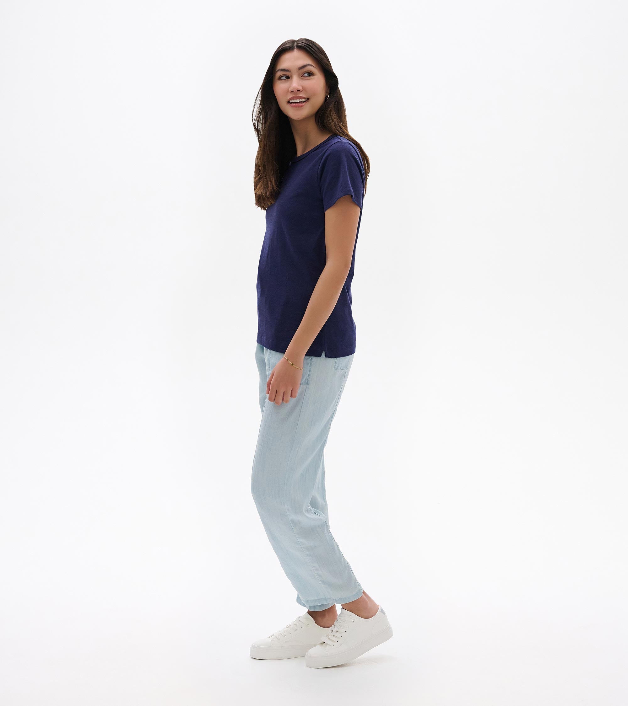 Essential Crew Neck Tee - Patriot Blue