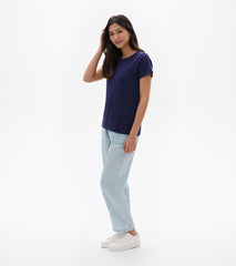 Essential Crew Neck Tee - Patriot Blue