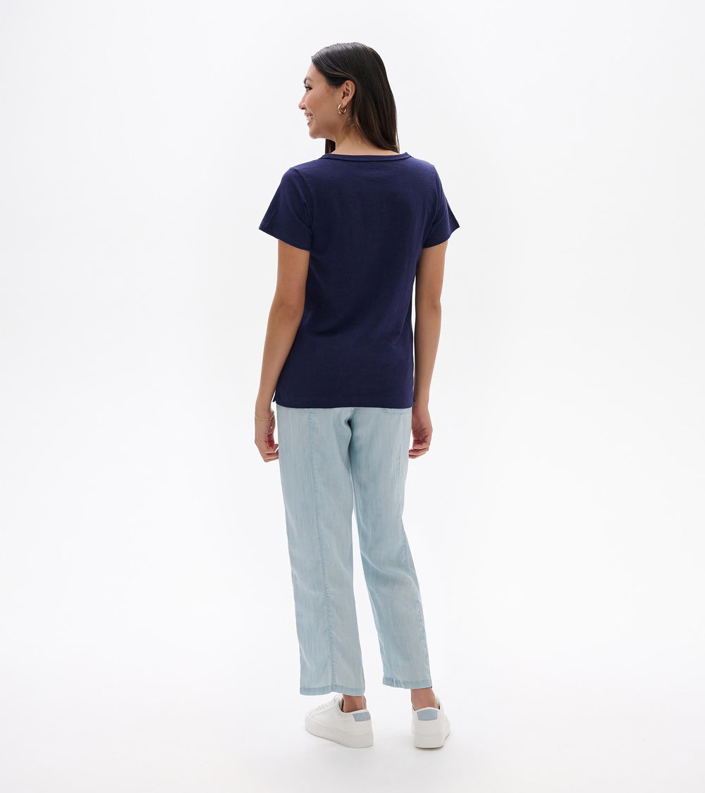 Essential Crew Neck Tee - Patriot Blue