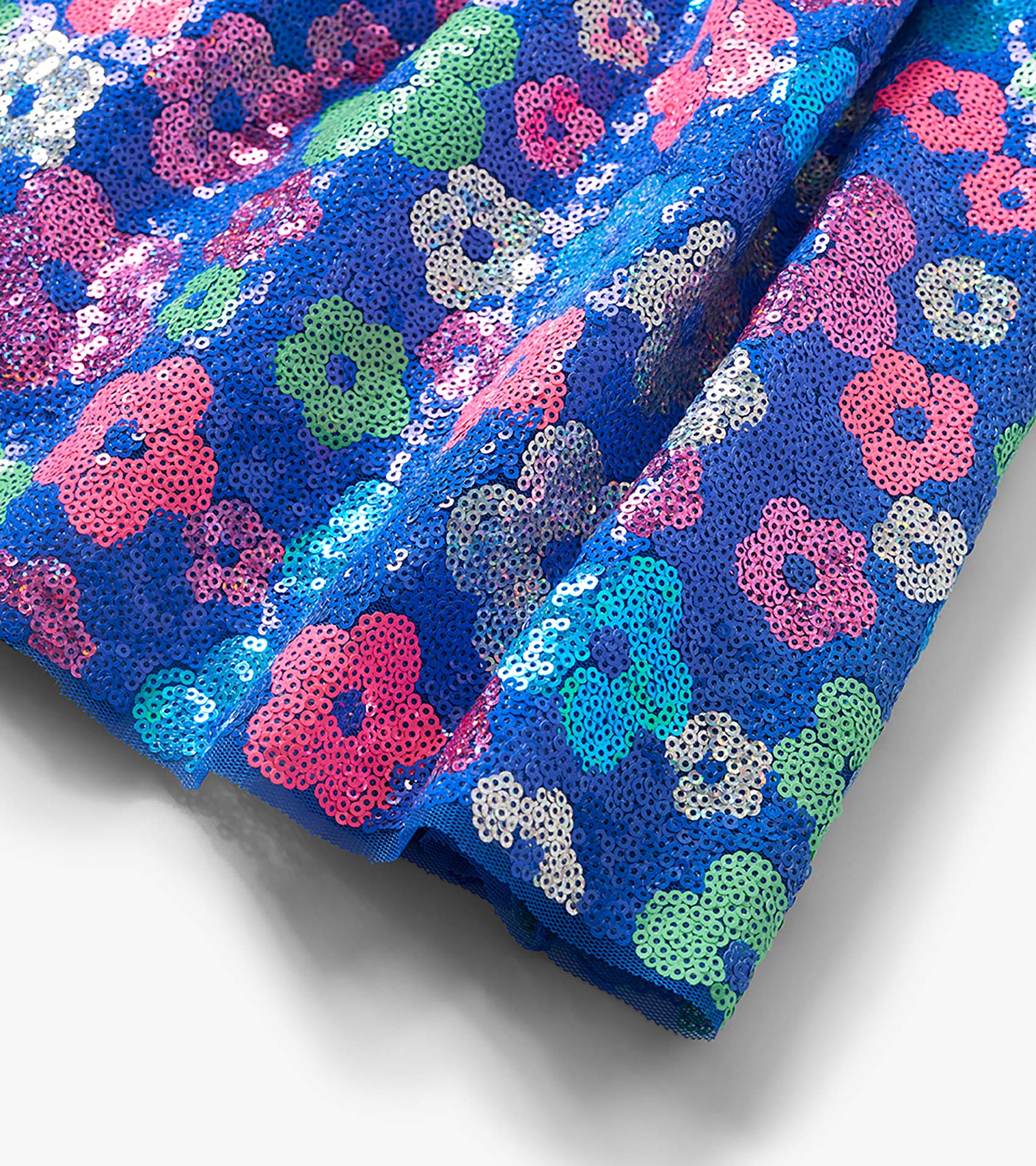 Girls Party Flowers Sequin Skirt