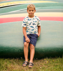 Boys Glow in the Dark Sharks Graphic Tee