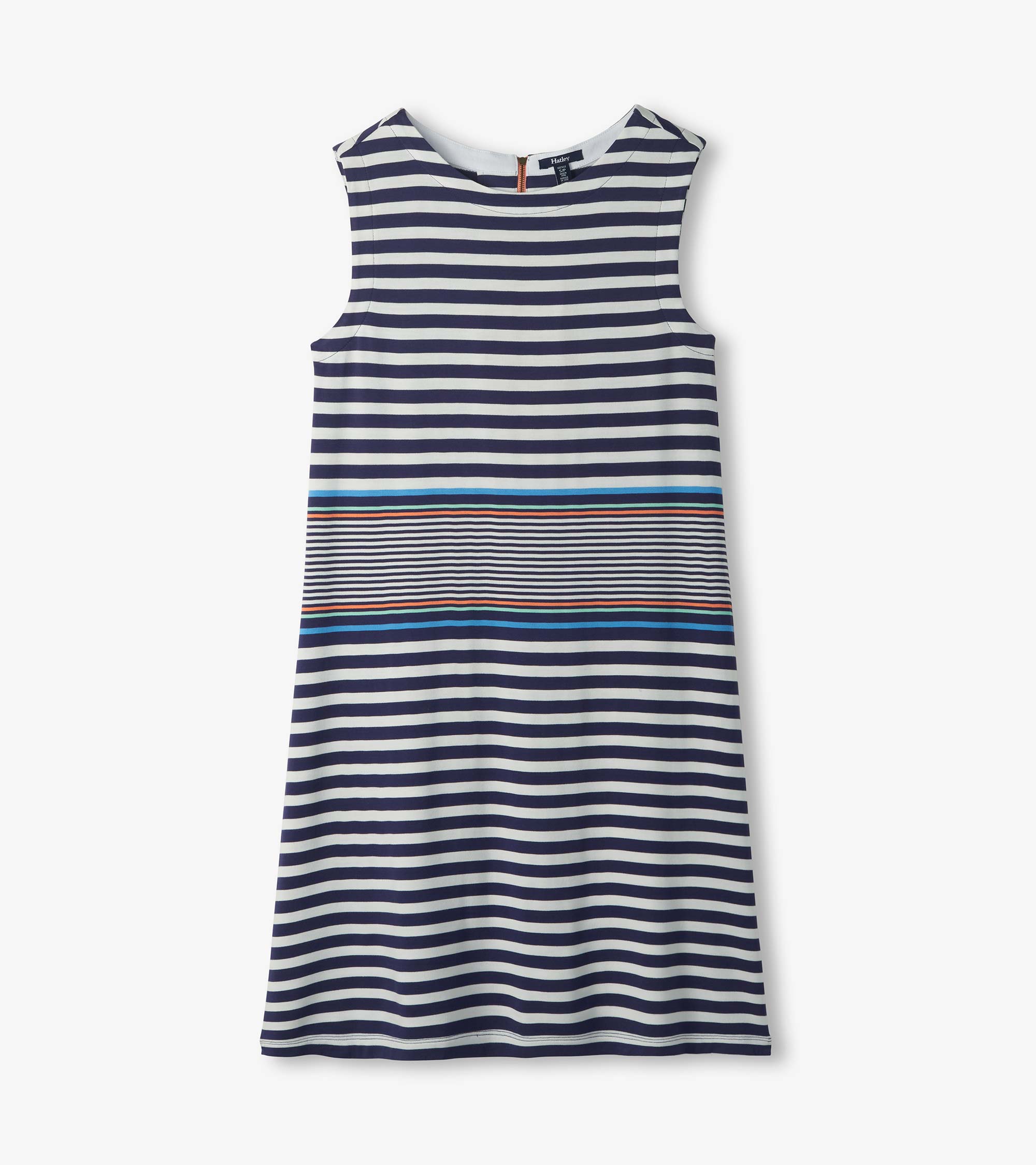 Sofia Dress - Rainfall Stripes
