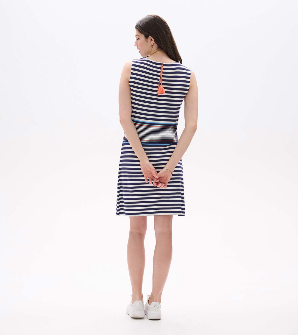 Sofia Dress - Rainfall Stripes