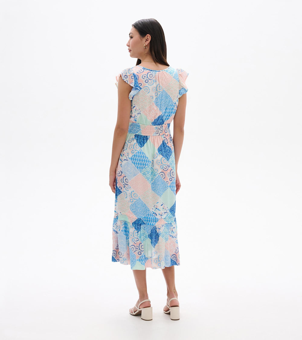 Fiona Dress - Mixed Match Patches