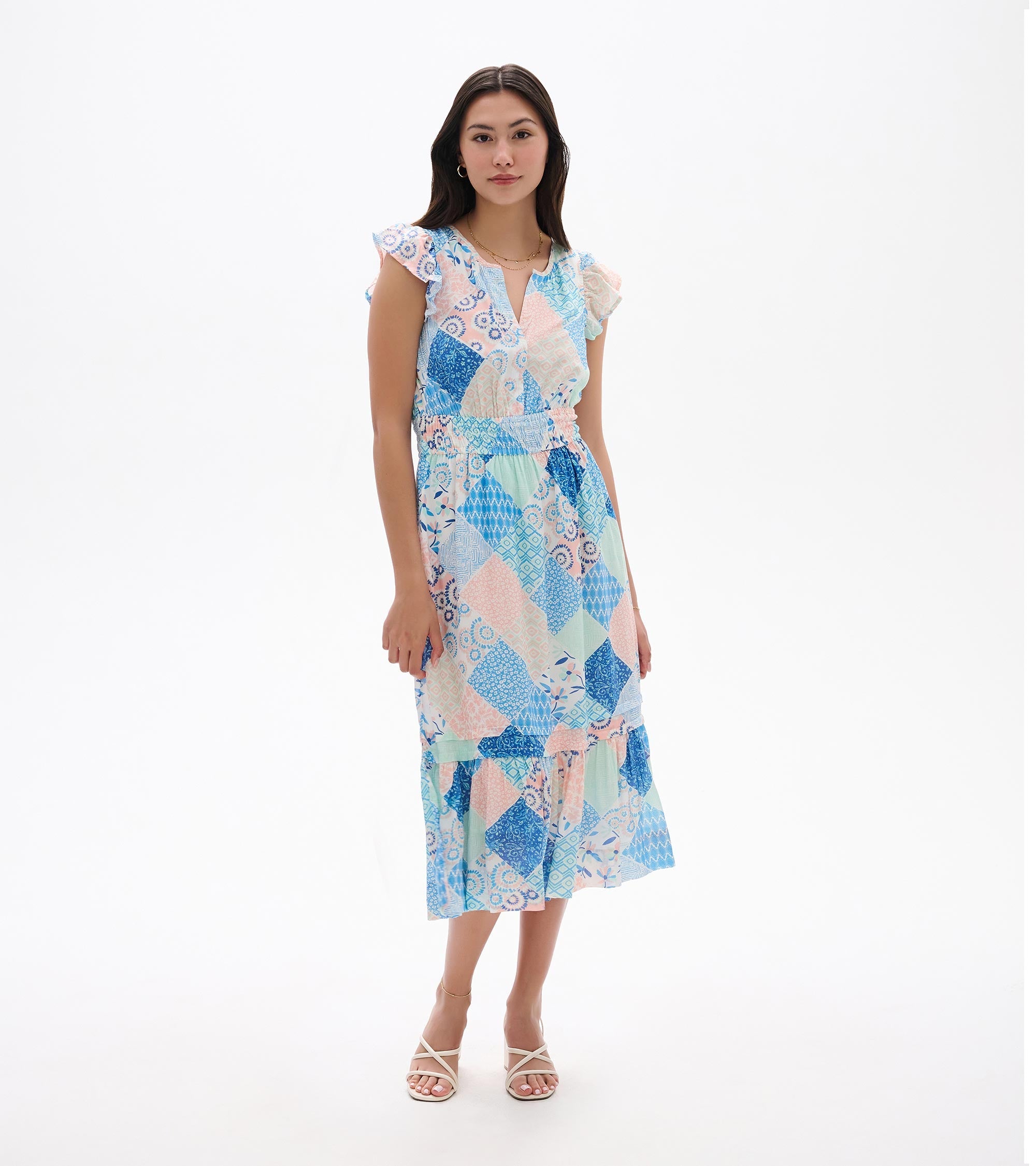 Fiona Dress - Mixed Match Patches