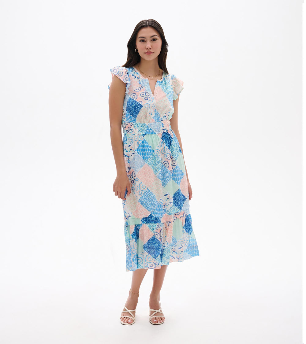 Fiona Dress - Mixed Match Patches