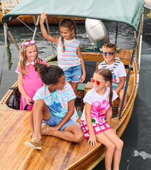 Girls Rainbow Berry Stripe Crochet Tank