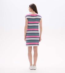 Capri Dress - Spring Rainfall Stripes