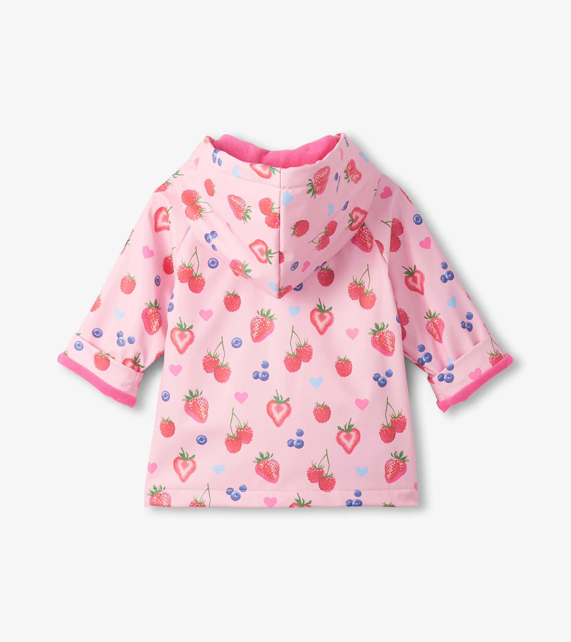 Baby & Toddler Girls Summer Berries Button-Up Rain Jacket