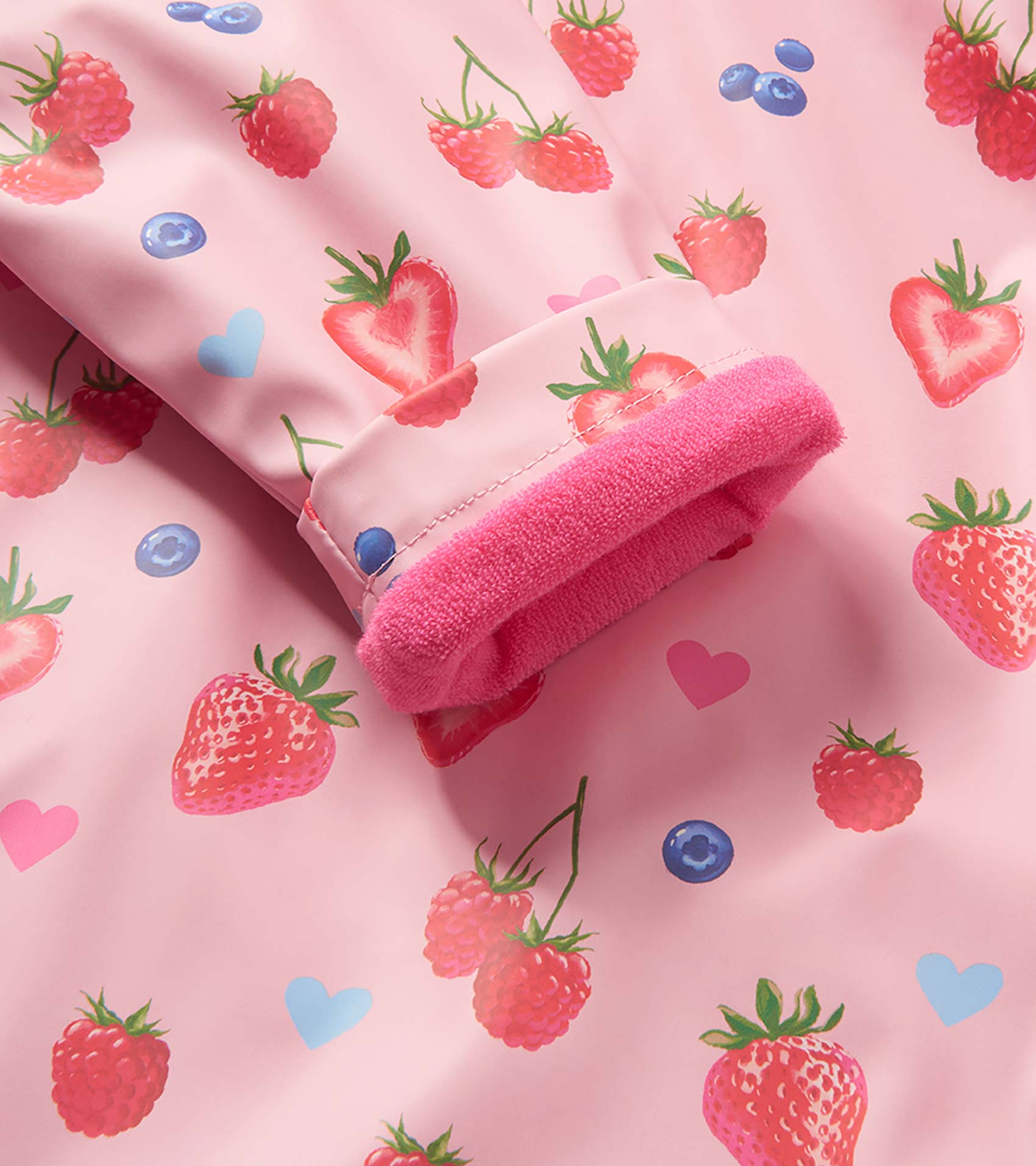 Baby & Toddler Girls Summer Berries Button-Up Rain Jacket