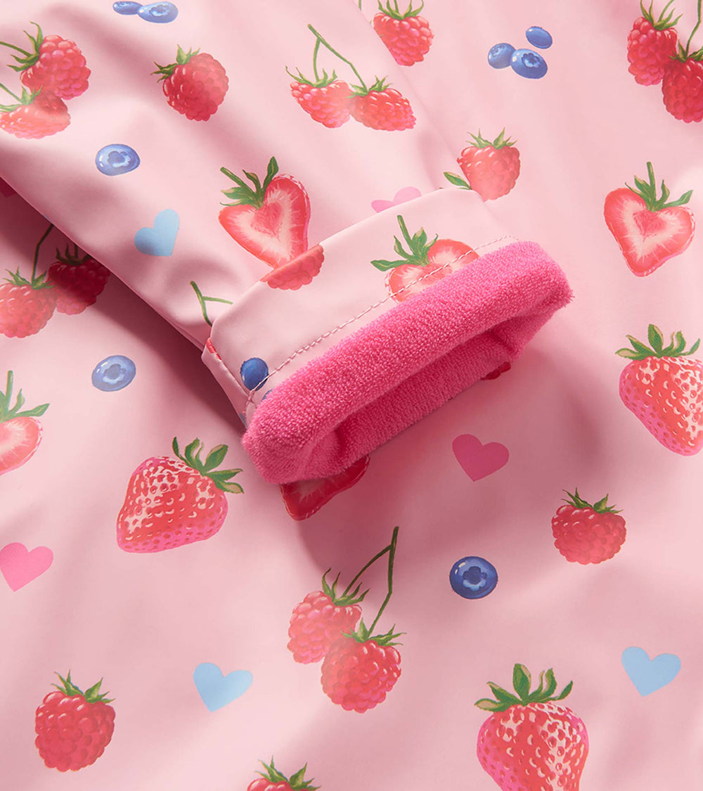 Baby & Toddler Girls Summer Berries Button-Up Rain Jacket
