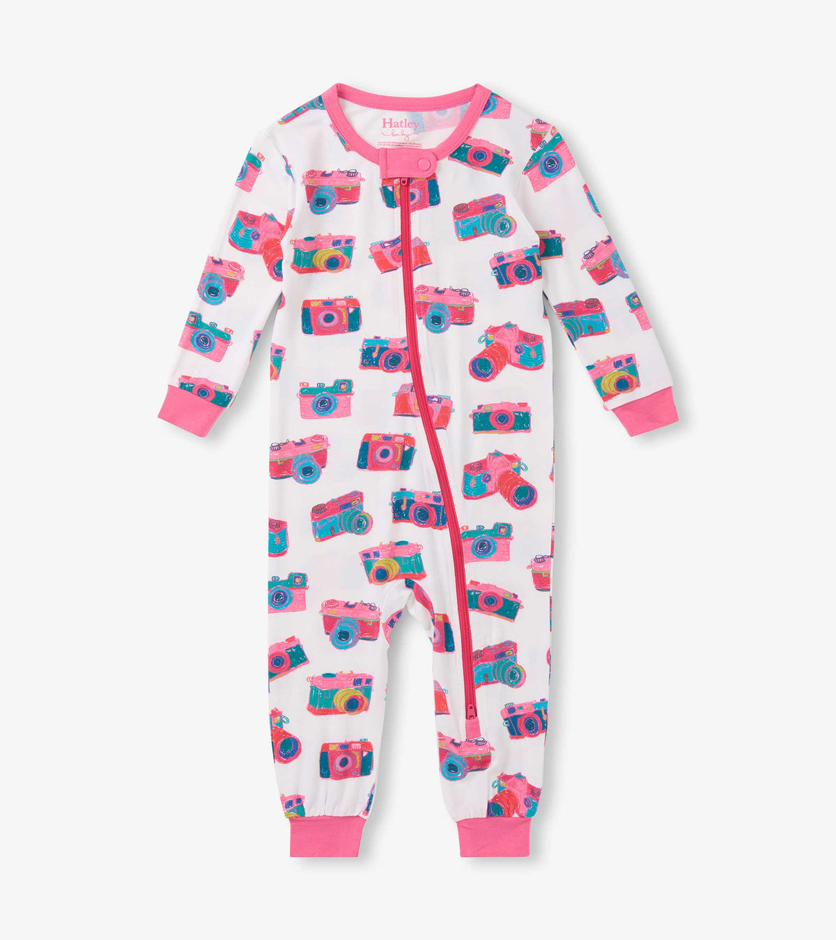 Baby Girls Sketchy Cameras Bamboo Sleeper