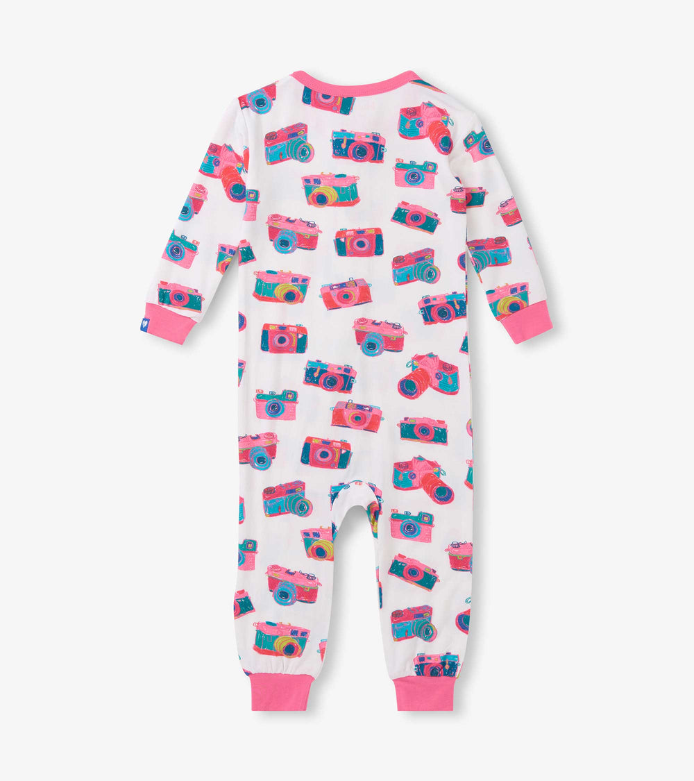 Baby Girls Sketchy Cameras Bamboo Sleeper