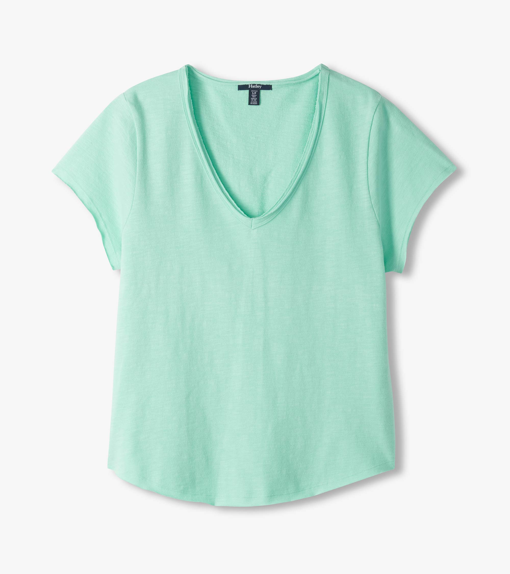 Sadie V-Neck Tee - Sea Glass