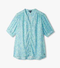 Ivy Blouse - Beach Glass Ikat