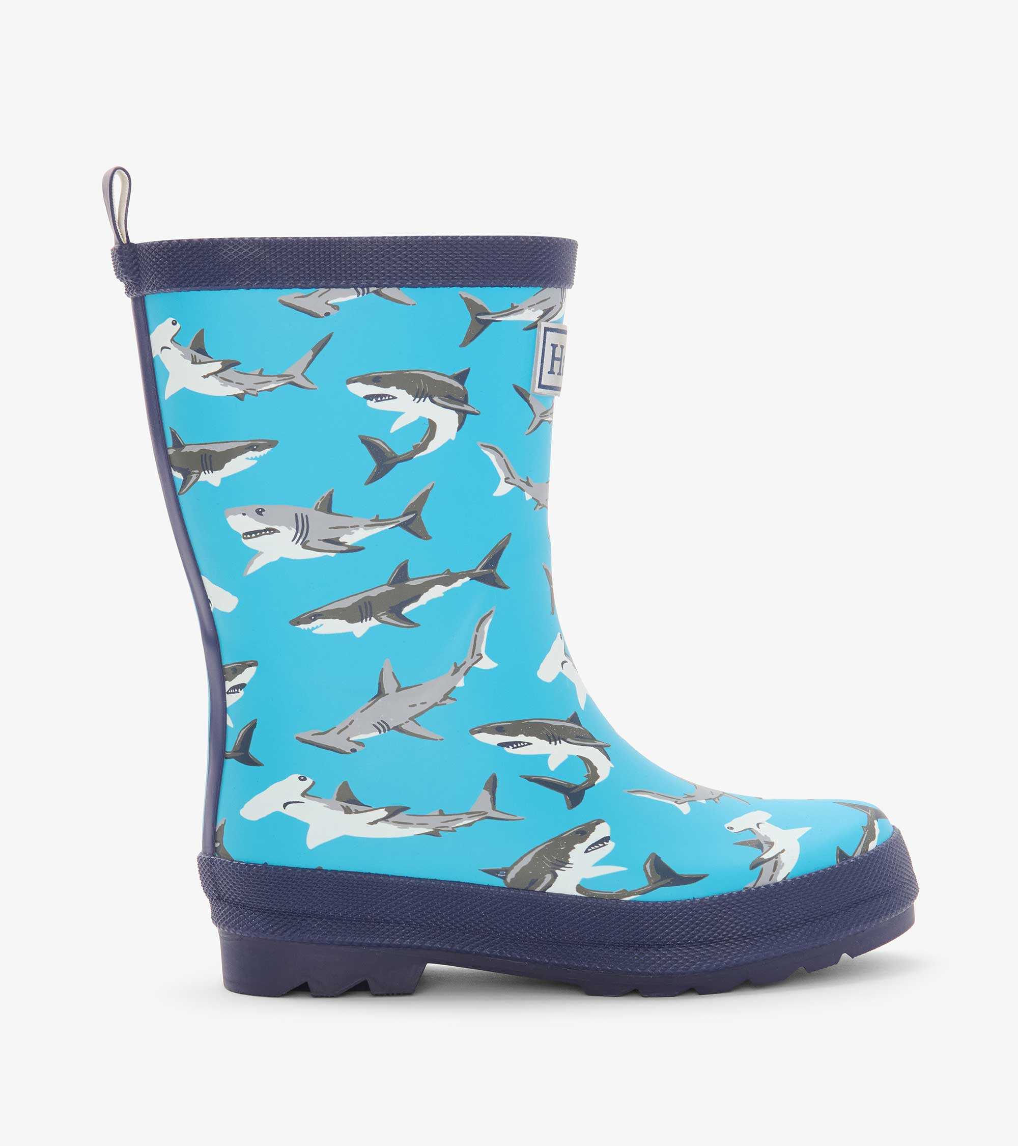 Boys Shark Party Matte Rain Boots