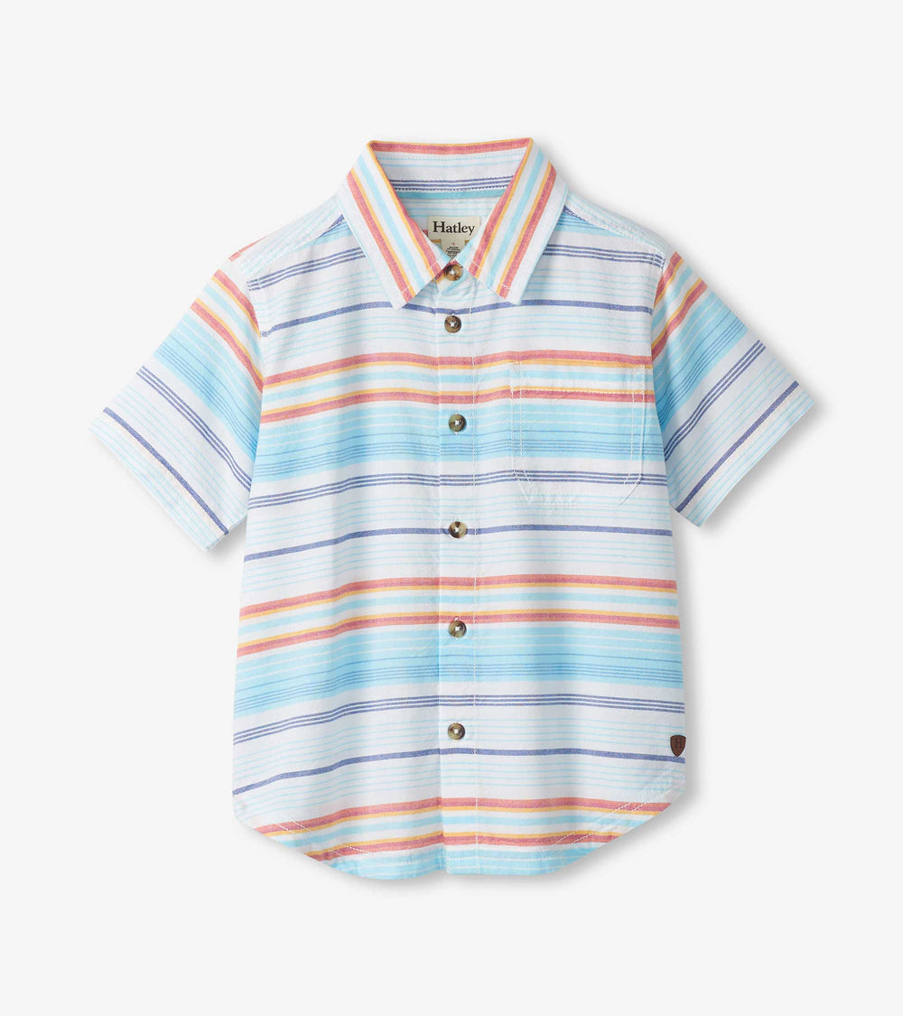 Boys Sunset Stripes Button Down Shirt
