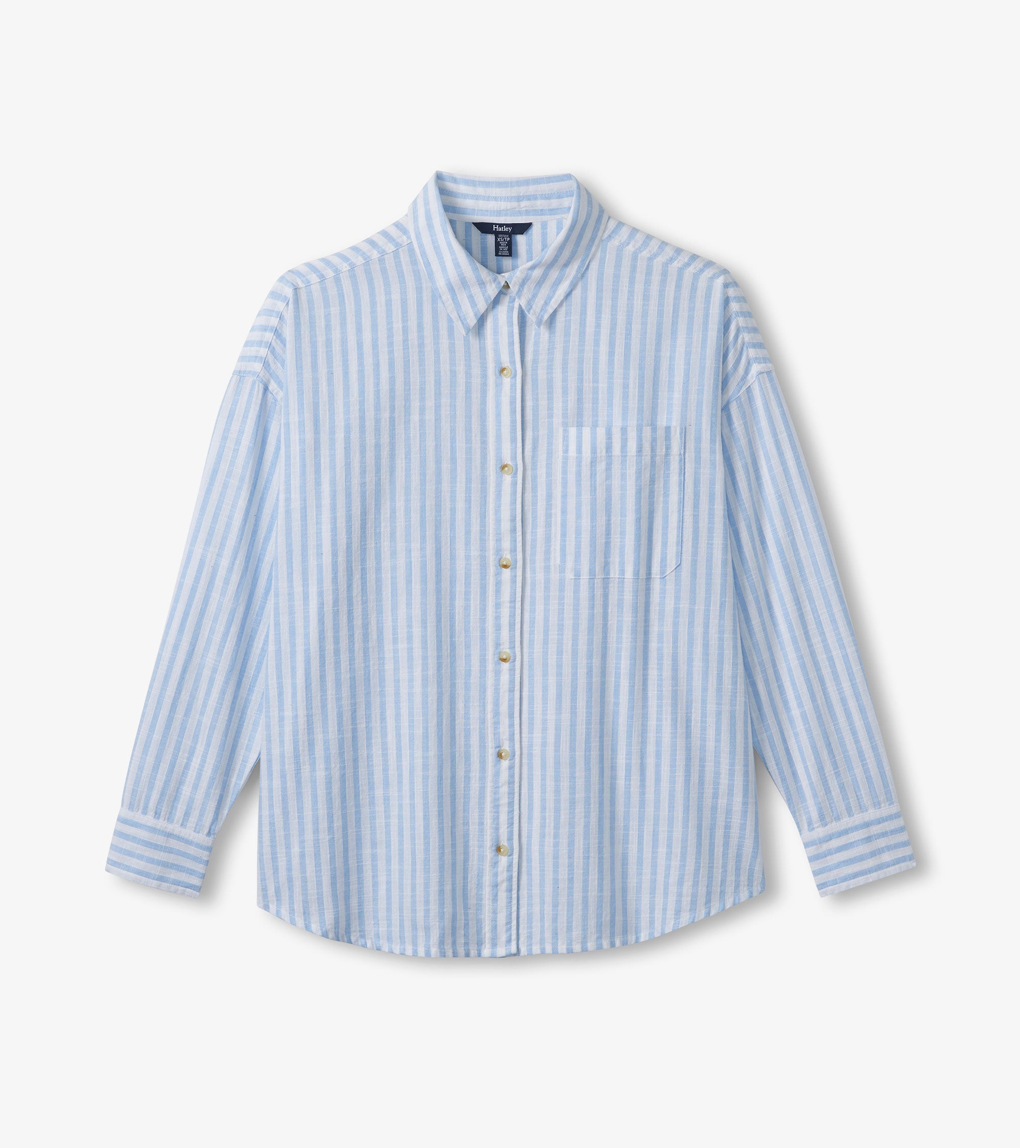 Relaxed Button Down - Cashmere Blue Stripes