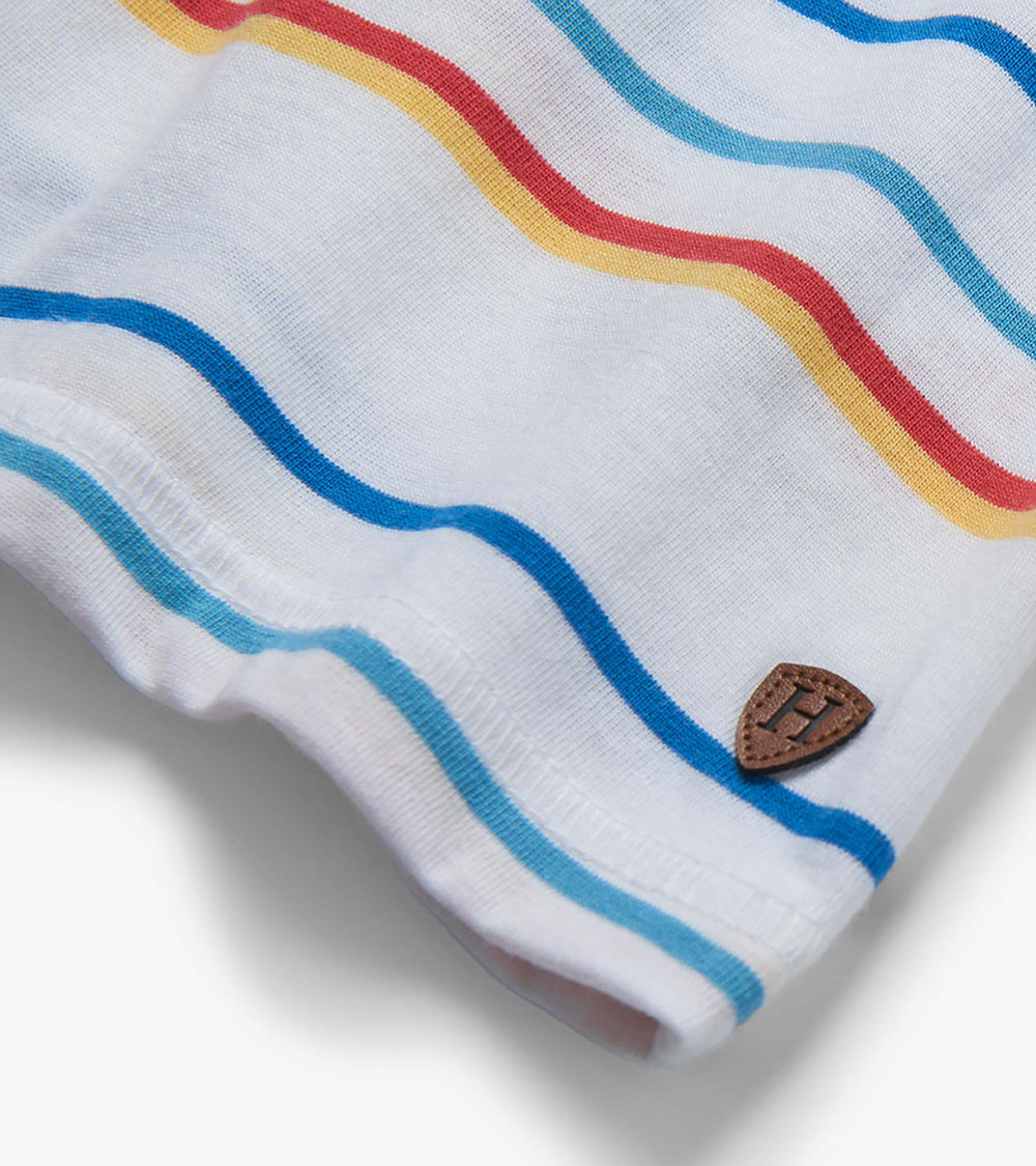 Baby & Toddler Boys Seascape Stripes Peached Jersey Polo T-Shirt