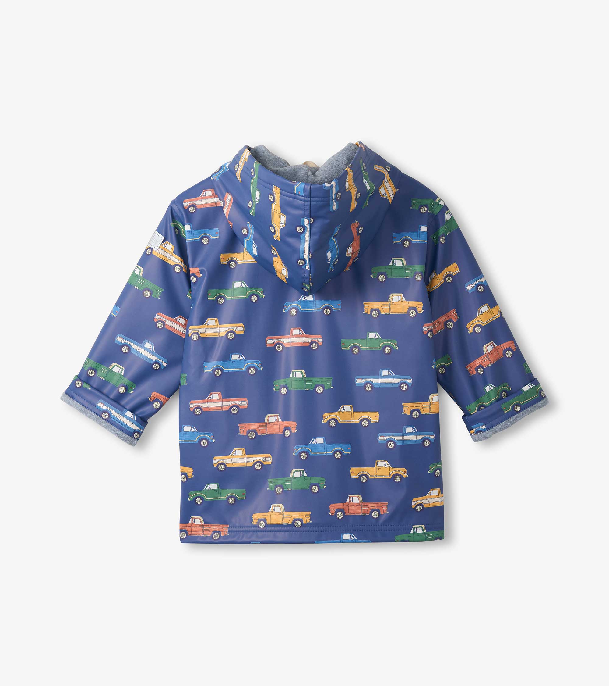 Boys Trucks Zip-Up Rain Jacket