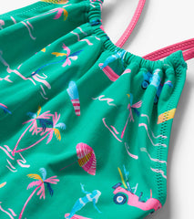 Girls Tropical One-Piece Swimsuit