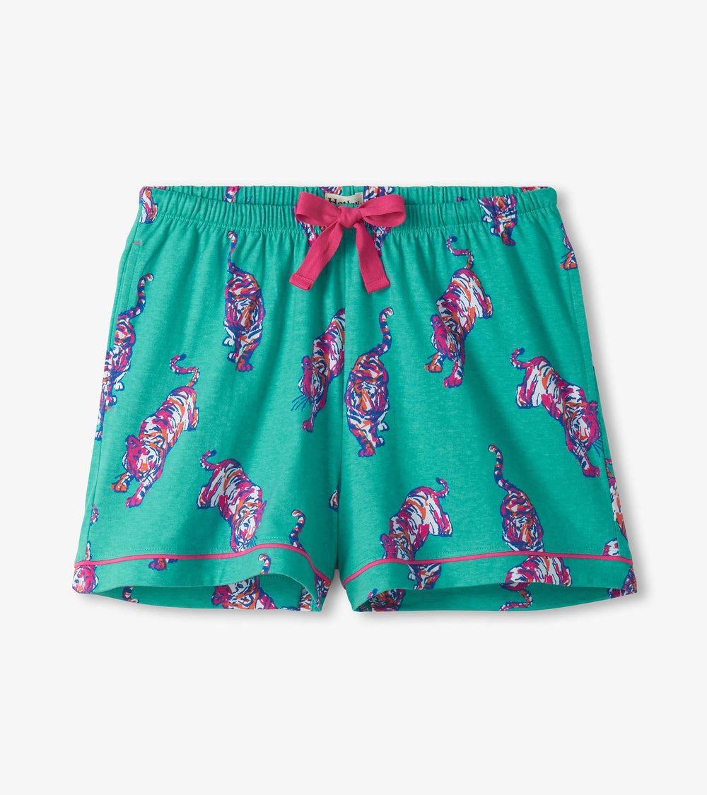 Women's Fierce Tigers Short Pajama Set