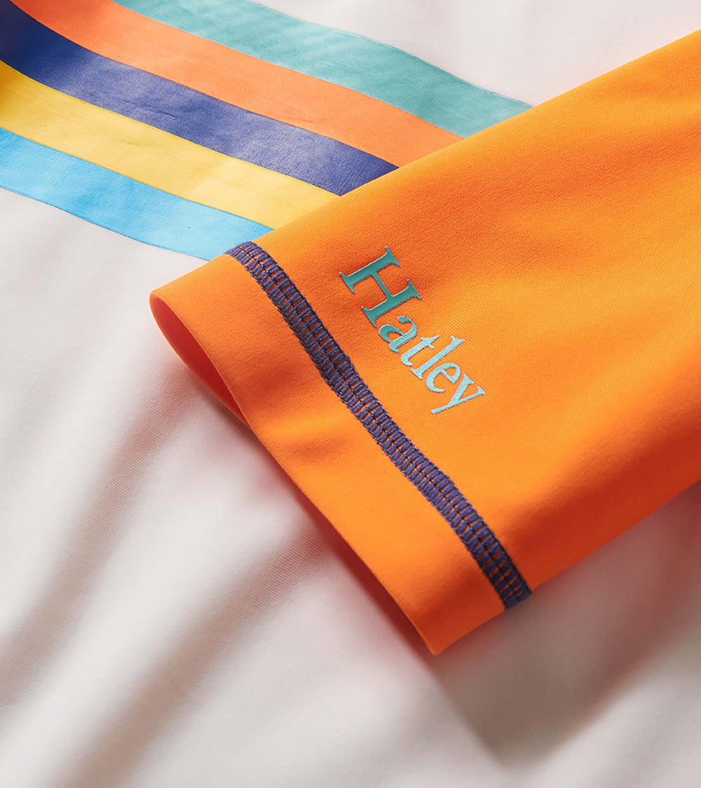 Boys Sunny Orange Short Sleeve Rashguard