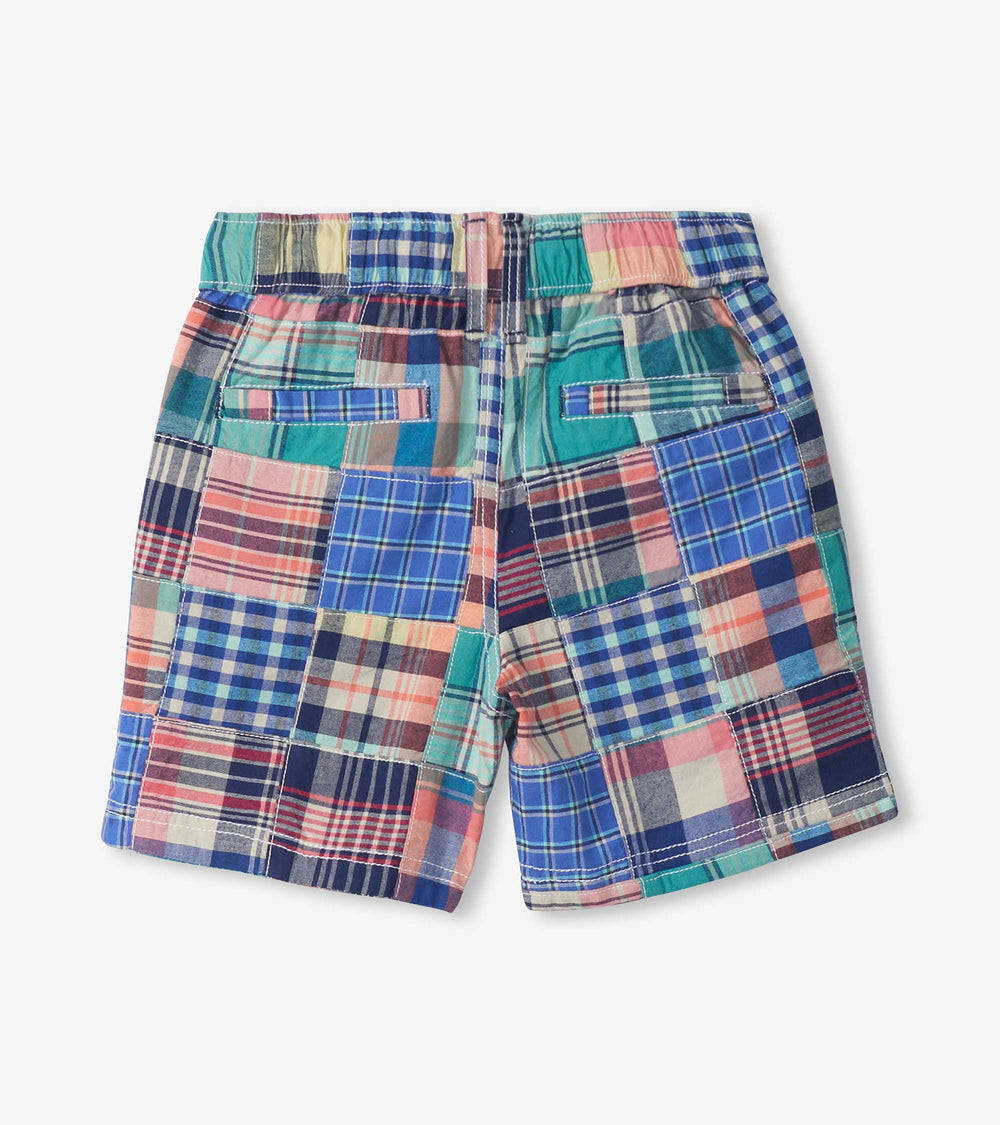 Boys Vintage Summer Madras Woven Shorts