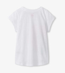 Girls Hibiscus Tie Front T-Shirt