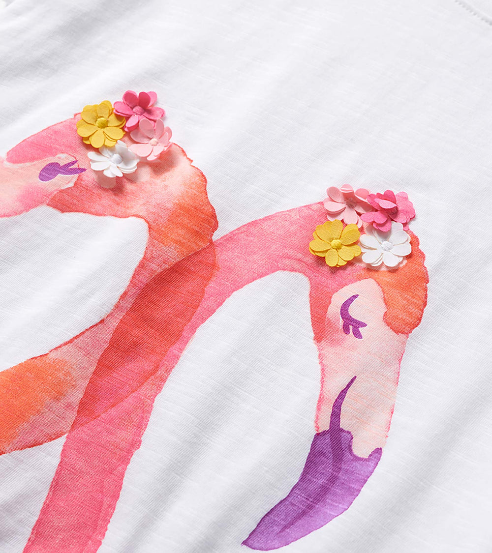 Girls Flamingos Graphic Tee