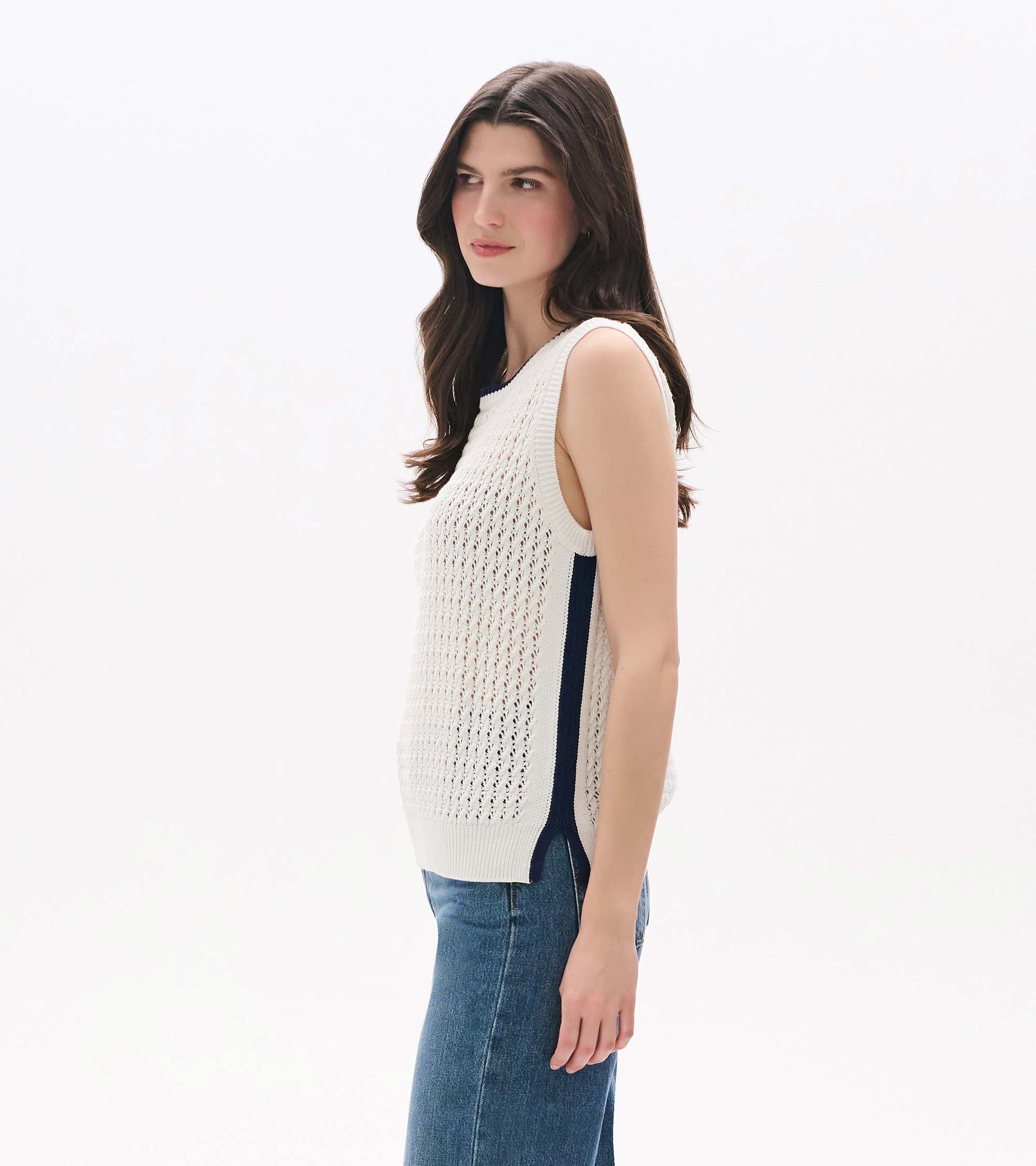 Cruz Knit Tank - White