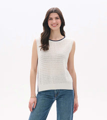 Cruz Knit Tank - White