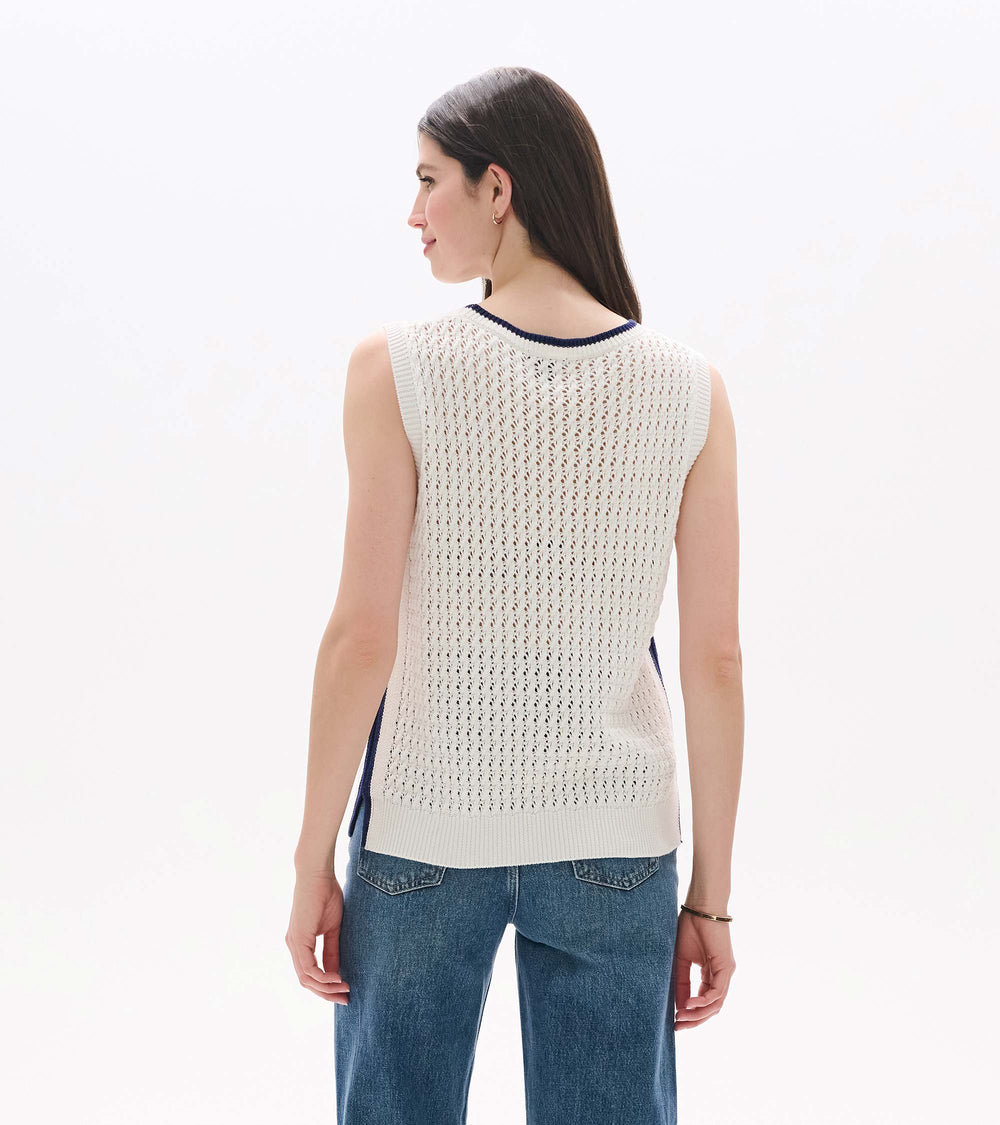 Cruz Knit Tank - White