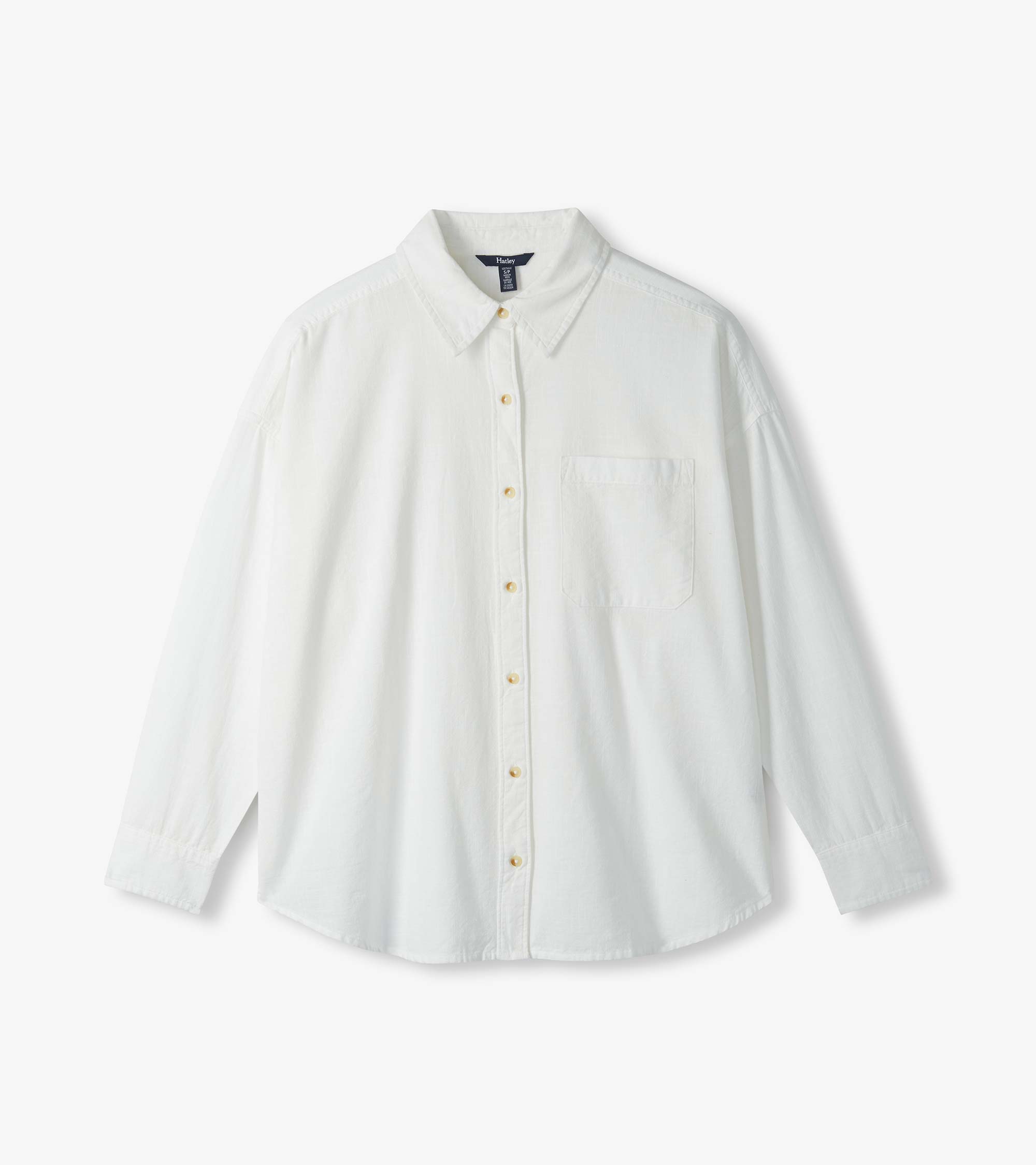 Relaxed Button Down - White